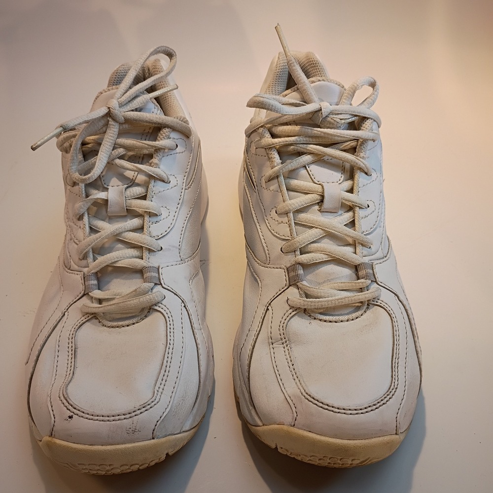 Reebok‎ DMX Ride Walking Shoes White Leather Athletic Sneakers 8.5 Womens